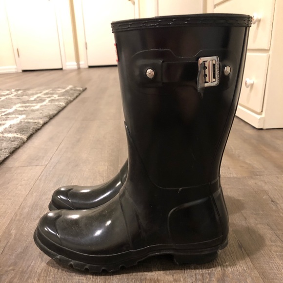 Hunter Black Rain Boots - Picture 3 of 5